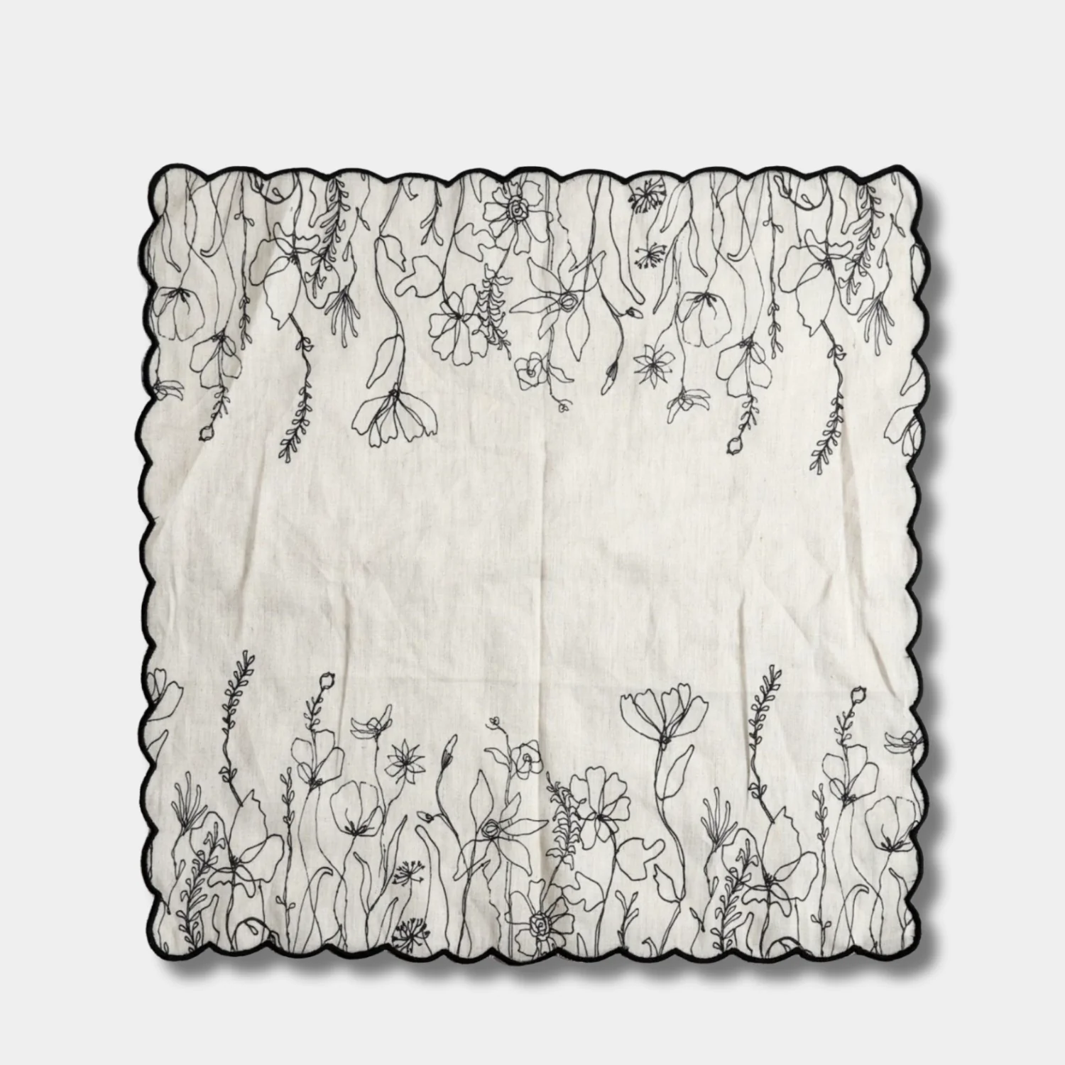 Scallop Flora Fields Cotton Napkins (Set of 4) - Image 3