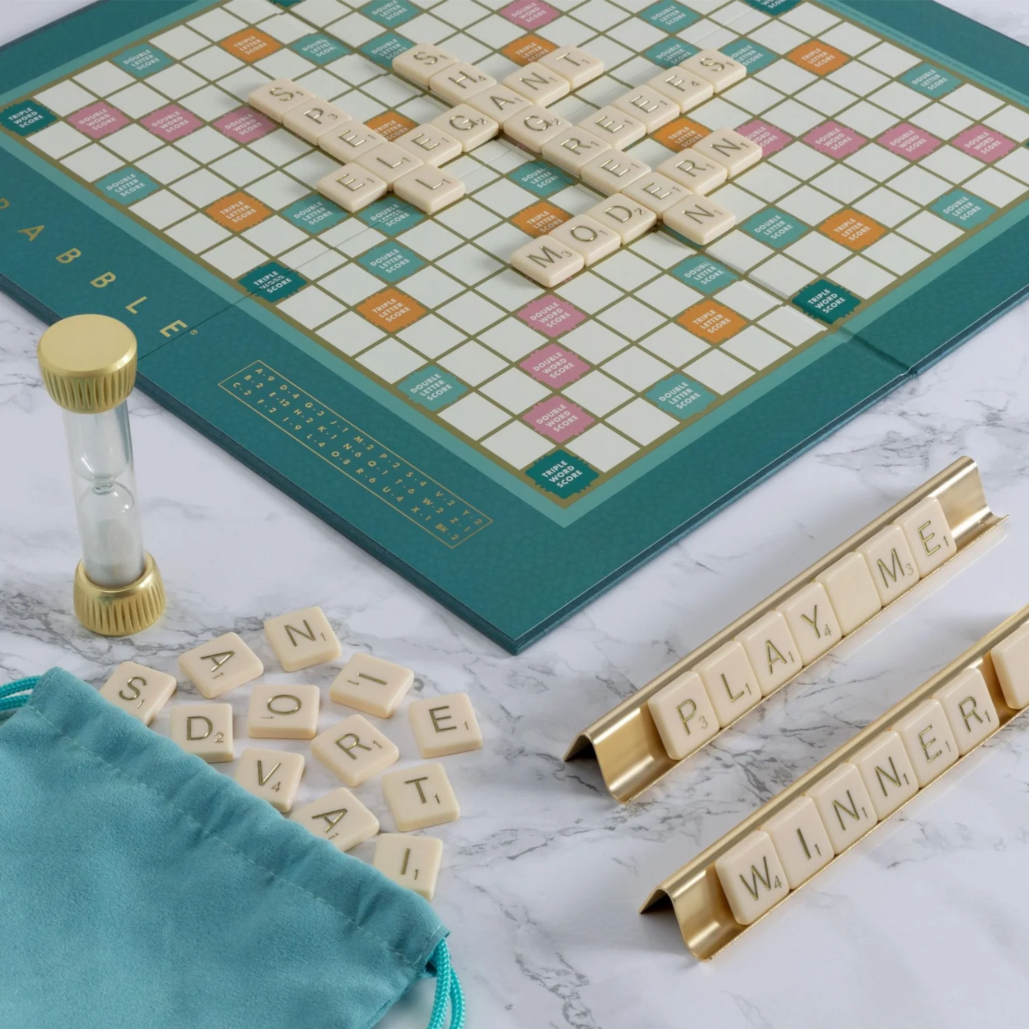 Scrabble Blue Foldable Game Board - Image 3