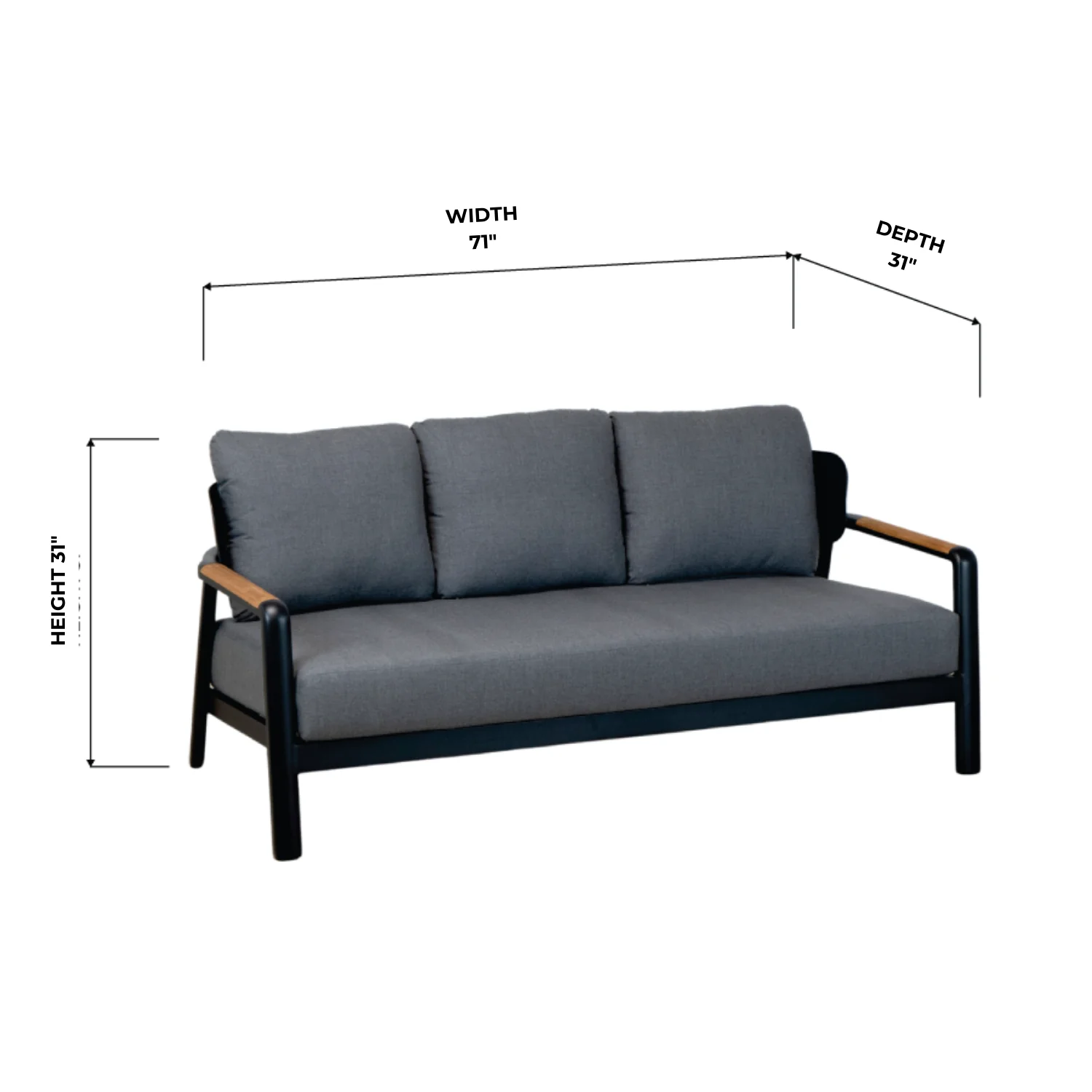 Sedona Charcoal 6pc Lounge Set - Image 14
