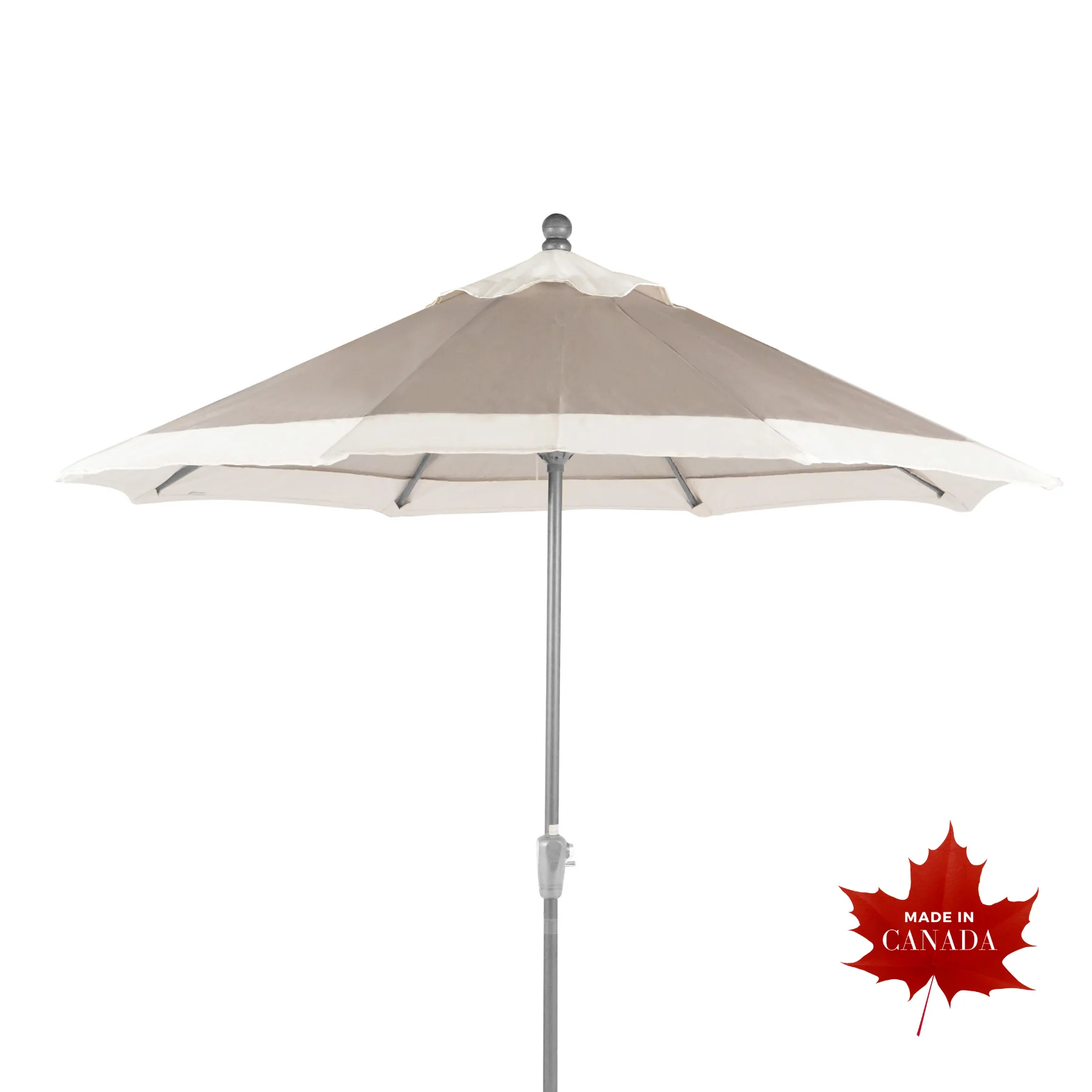9' Pewter Two-Tone Market Umbrella