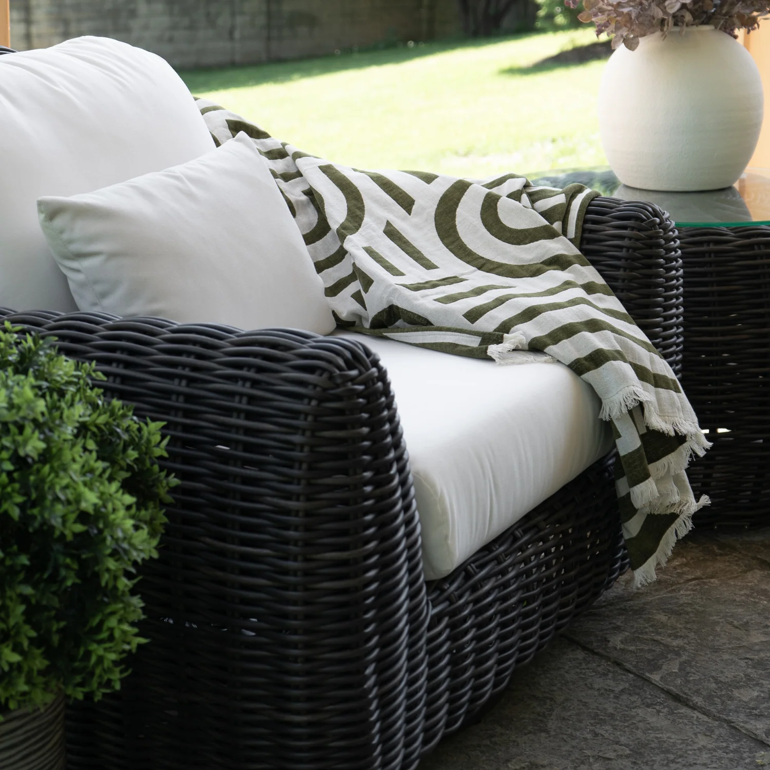 Sherbrooke Wicker Lounge Chair - Image 3