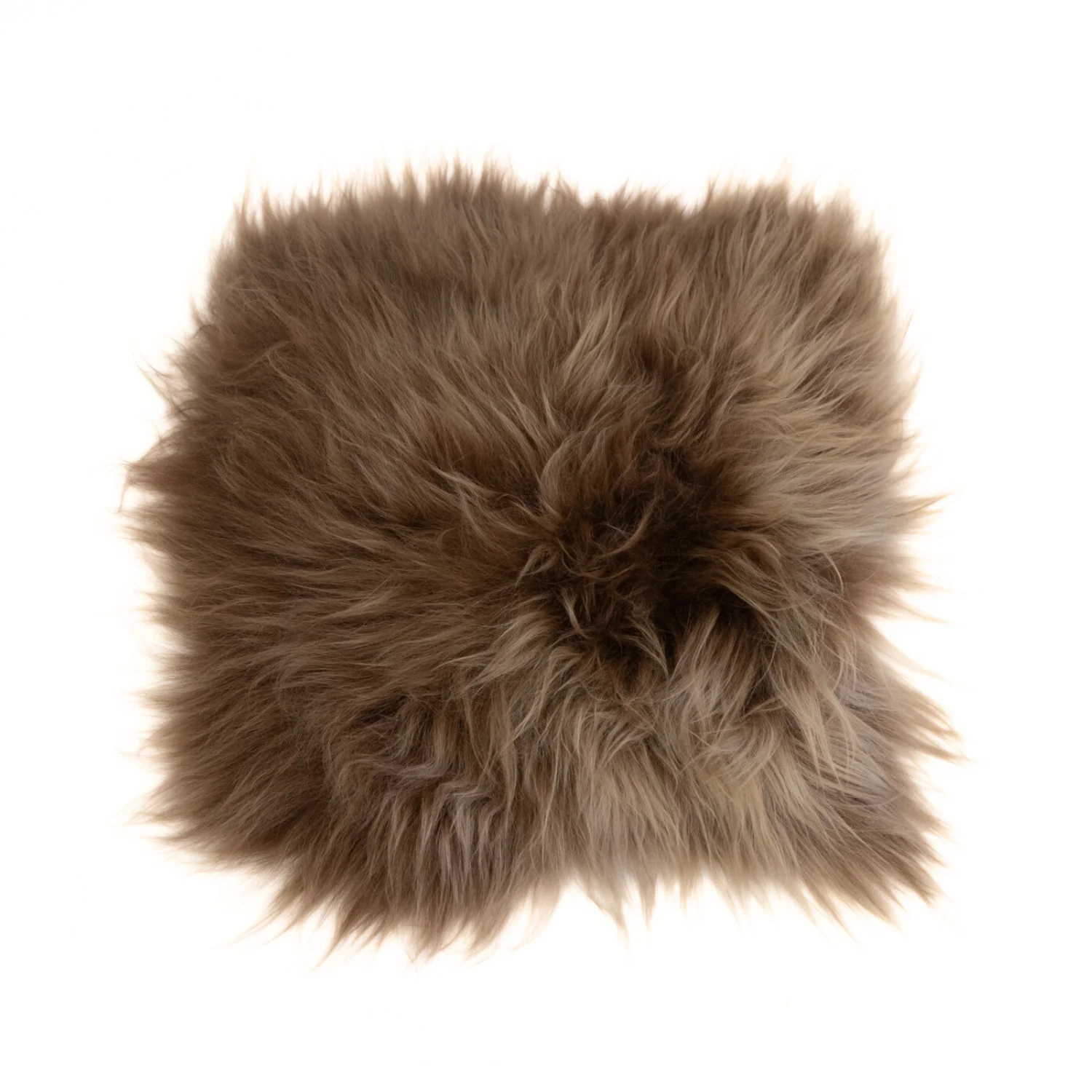 Long Hair Caramel Brown Sheepskin Chair Pad - Image 4