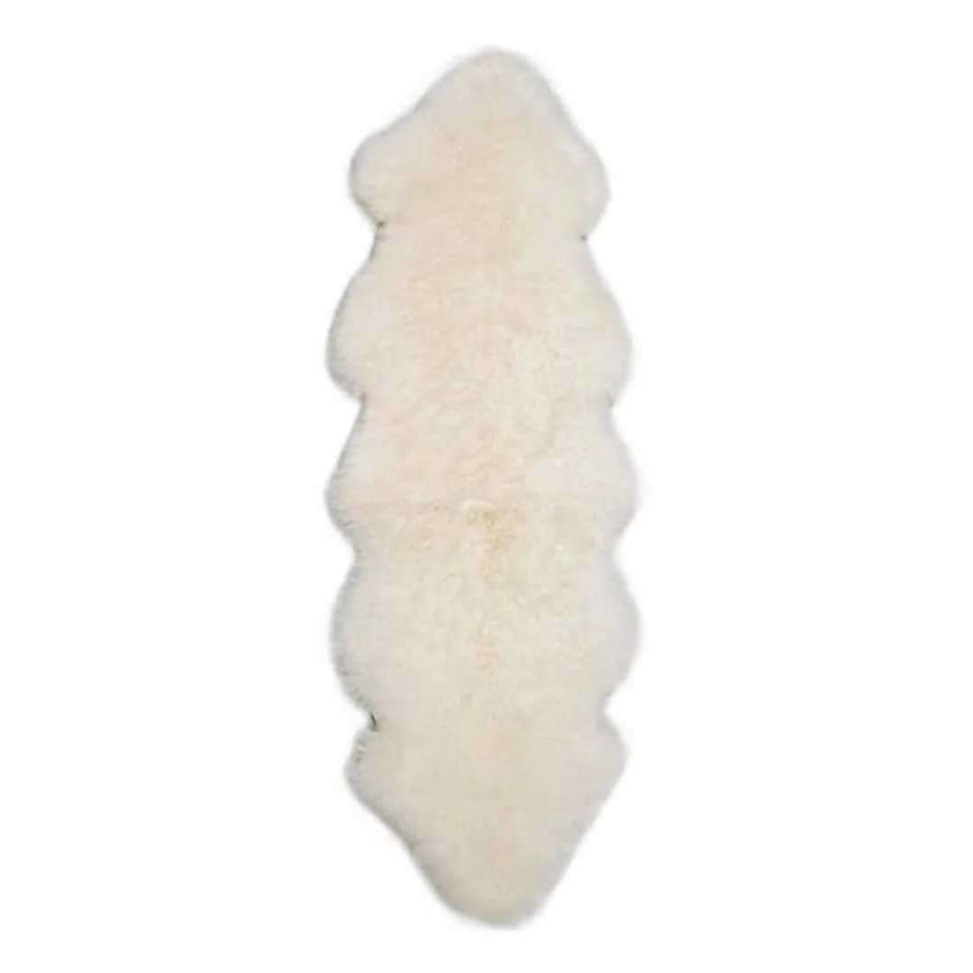 Shorn White Sheepskin Throw - Image 7