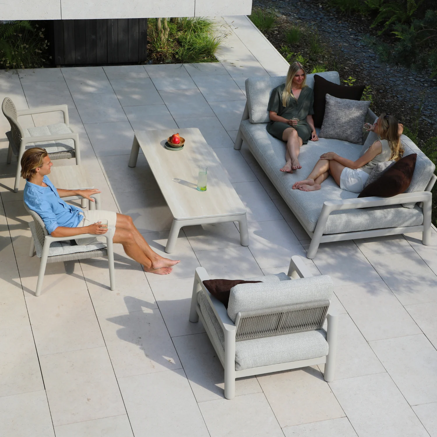 Simcoe Ceramic Coffee Table - Beige - Image 3