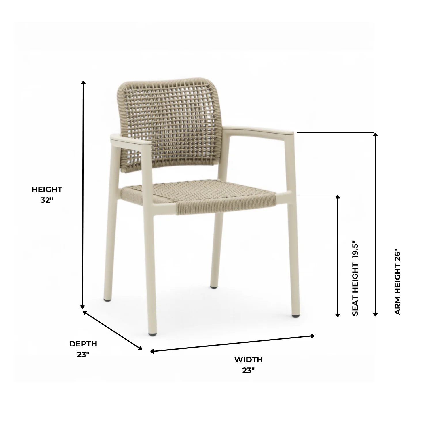 Simcoe Ceramic Outdoor 98/122" Dining Set - Beige - Image 14