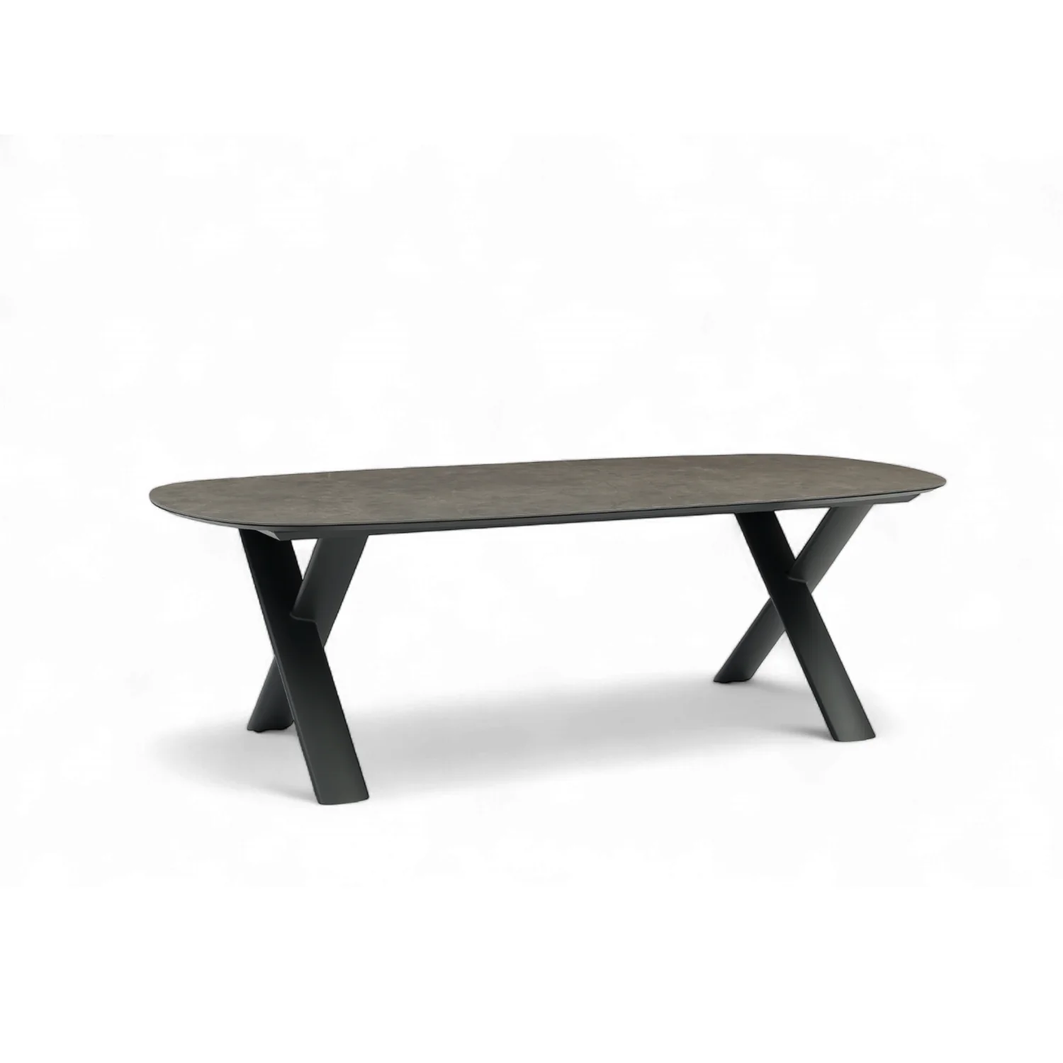 Simcoe Ceramic Outdoor 98/122" Dining Set - Charcoal - Image 6