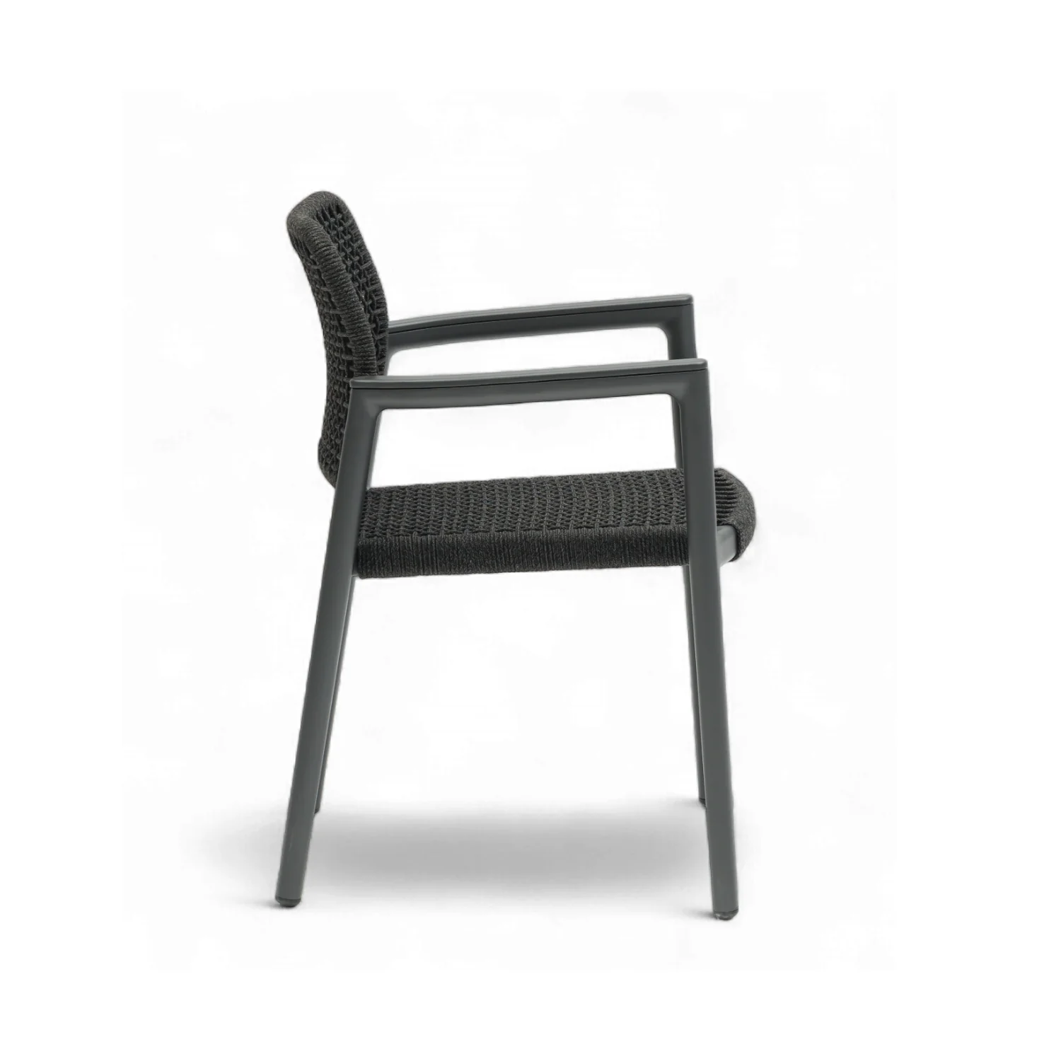 Simcoe Dining Arm Chair w/ Cushion - Charcoal - Image 5