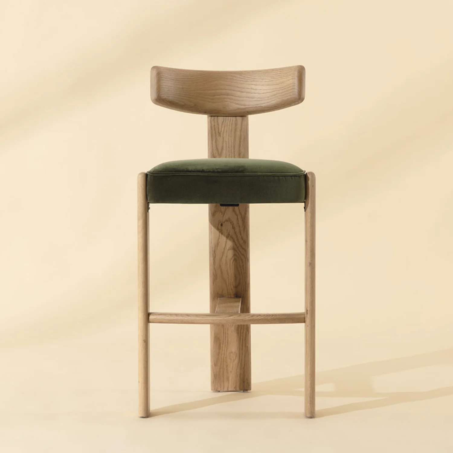 Soren Wood Barstool - Rustic Oak - Image 2