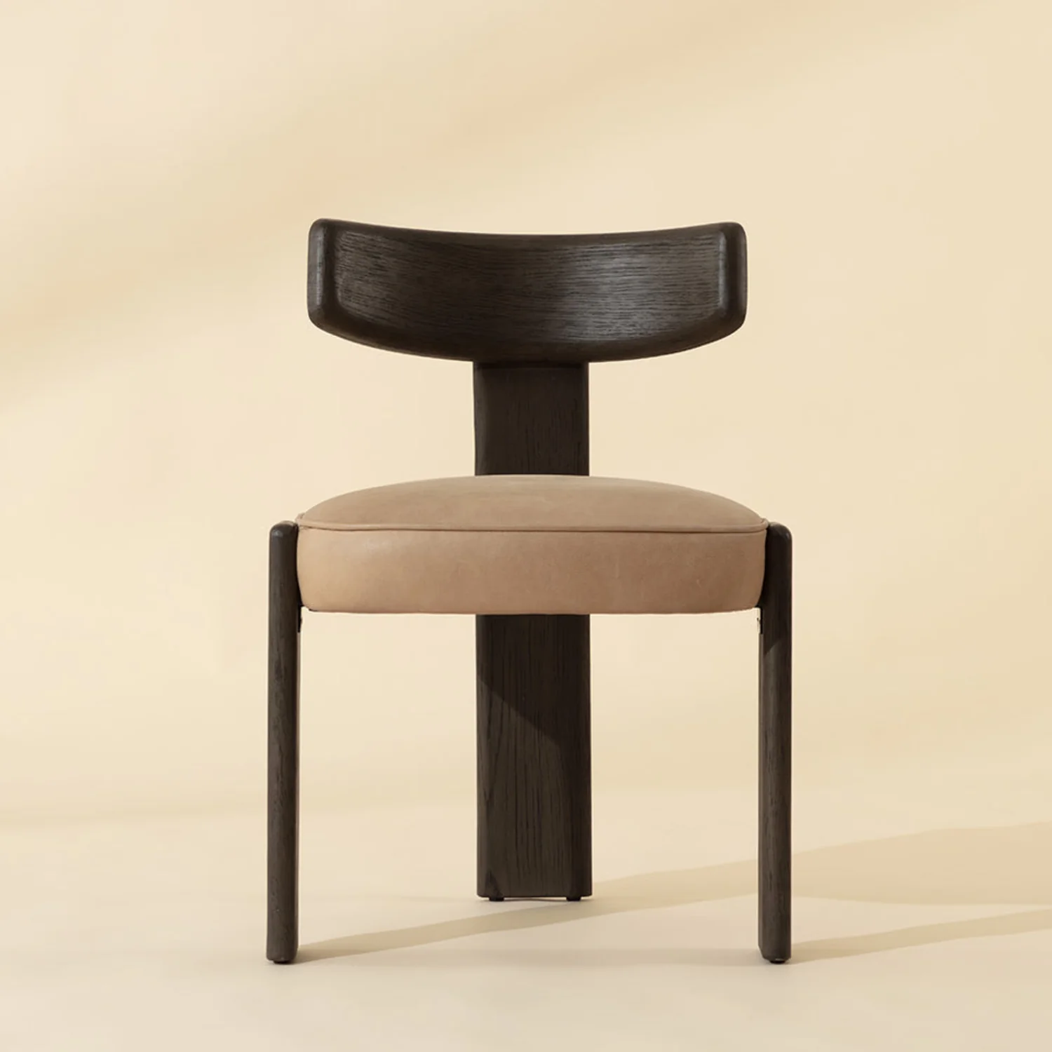 Soren Wood Dining Chair - Dark Brown - Image 2