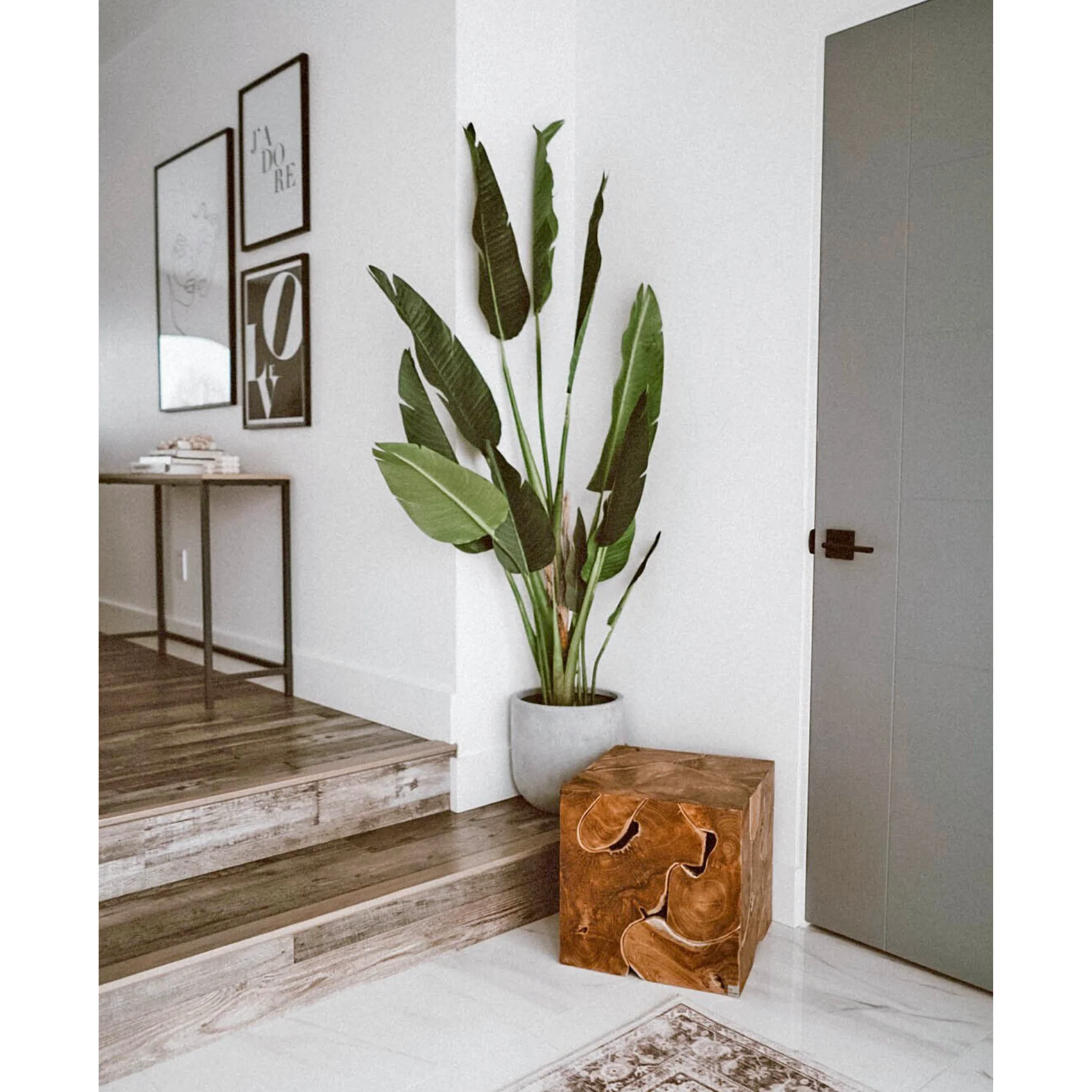 Teak Cube End Table - Image 6