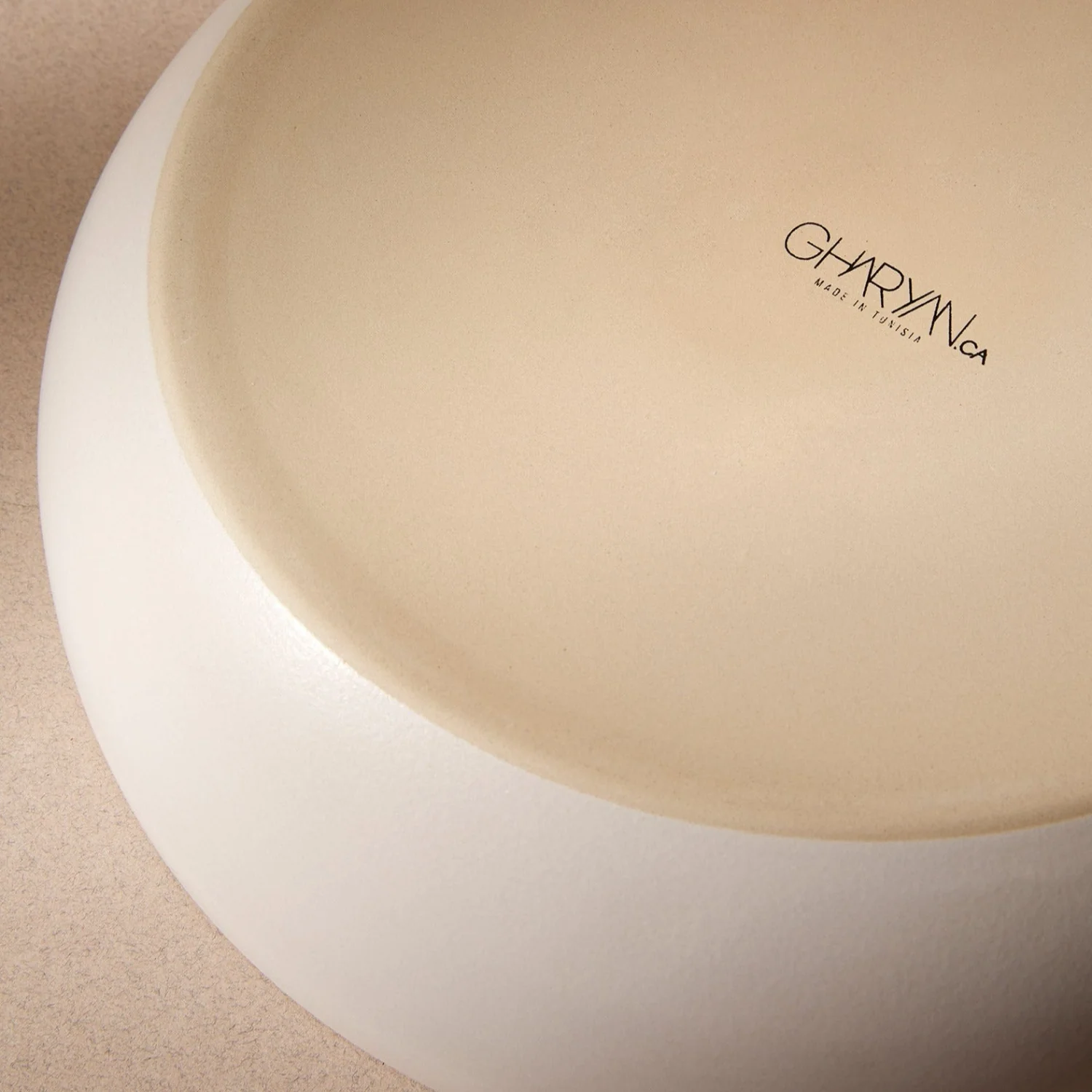 Stoneware 60oz Shallow Serving Bowl - White - Image 3