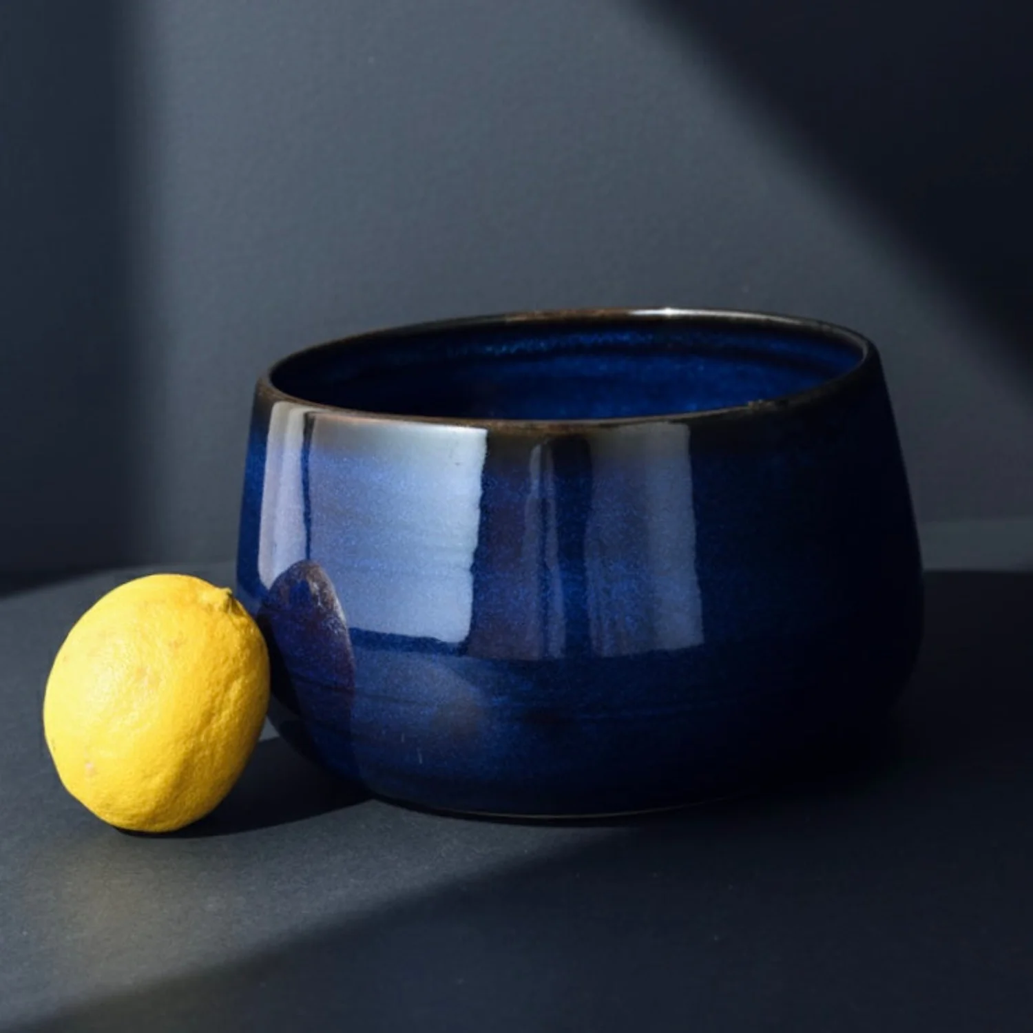 Stoneware 68oz Serving Bowl - Indigo