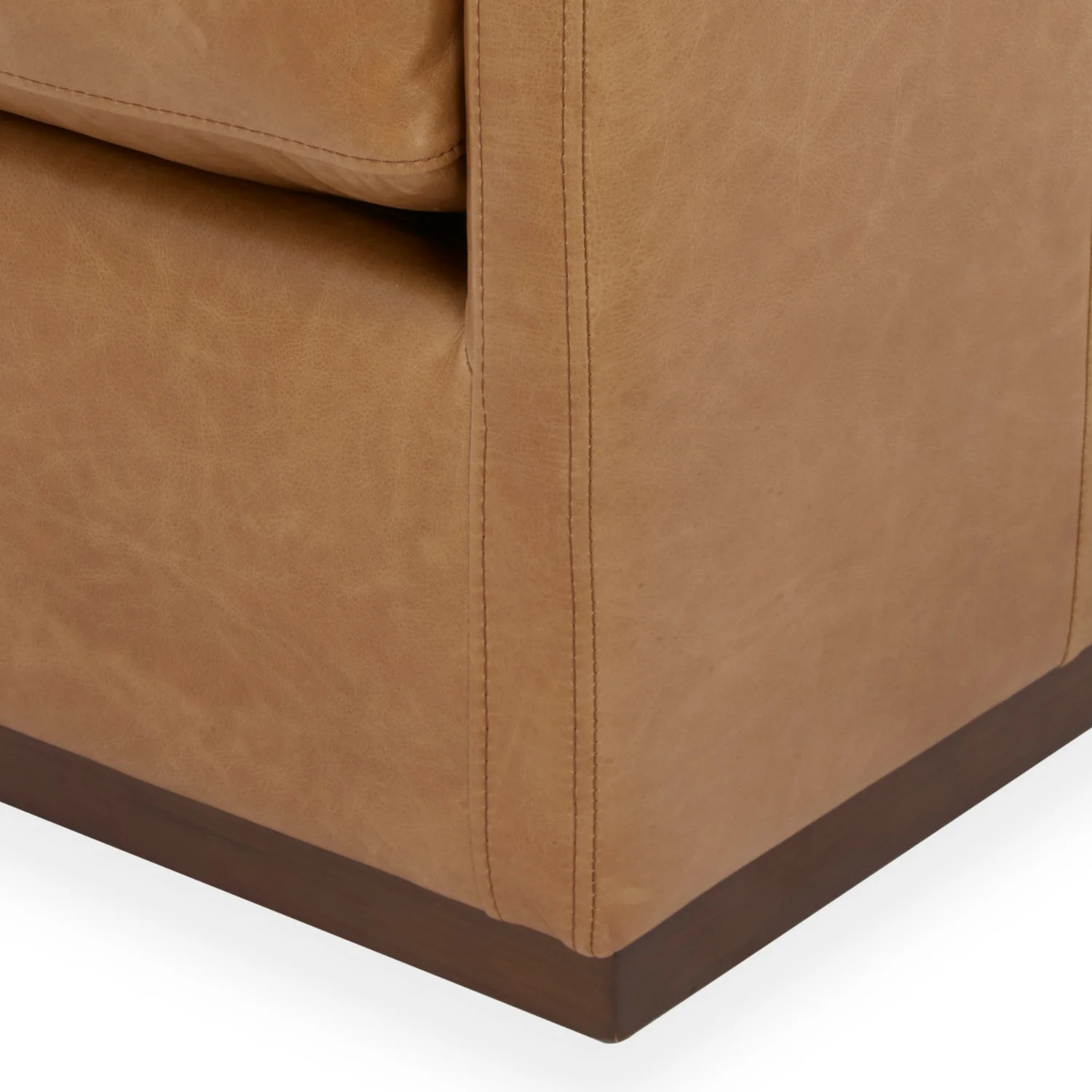 Stratford Swivel Lounge Chair - Distressed Cognac Leather - Image 12