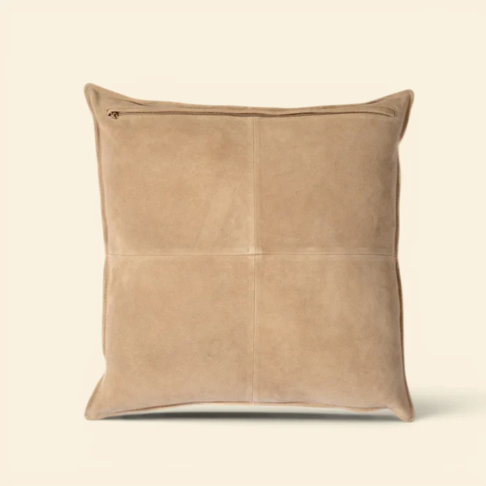 Suede Toss Pillow - Taupe - Image 2
