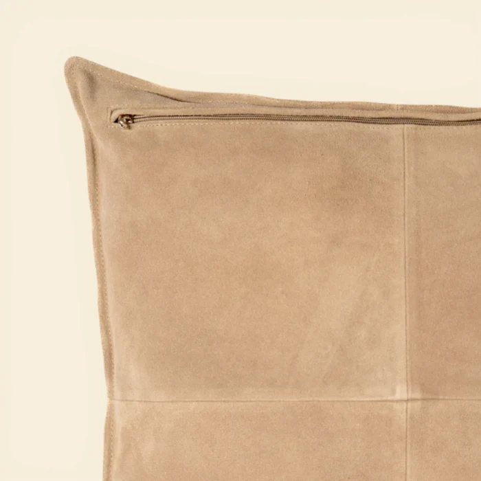 Suede Toss Pillow - Taupe - Image 4