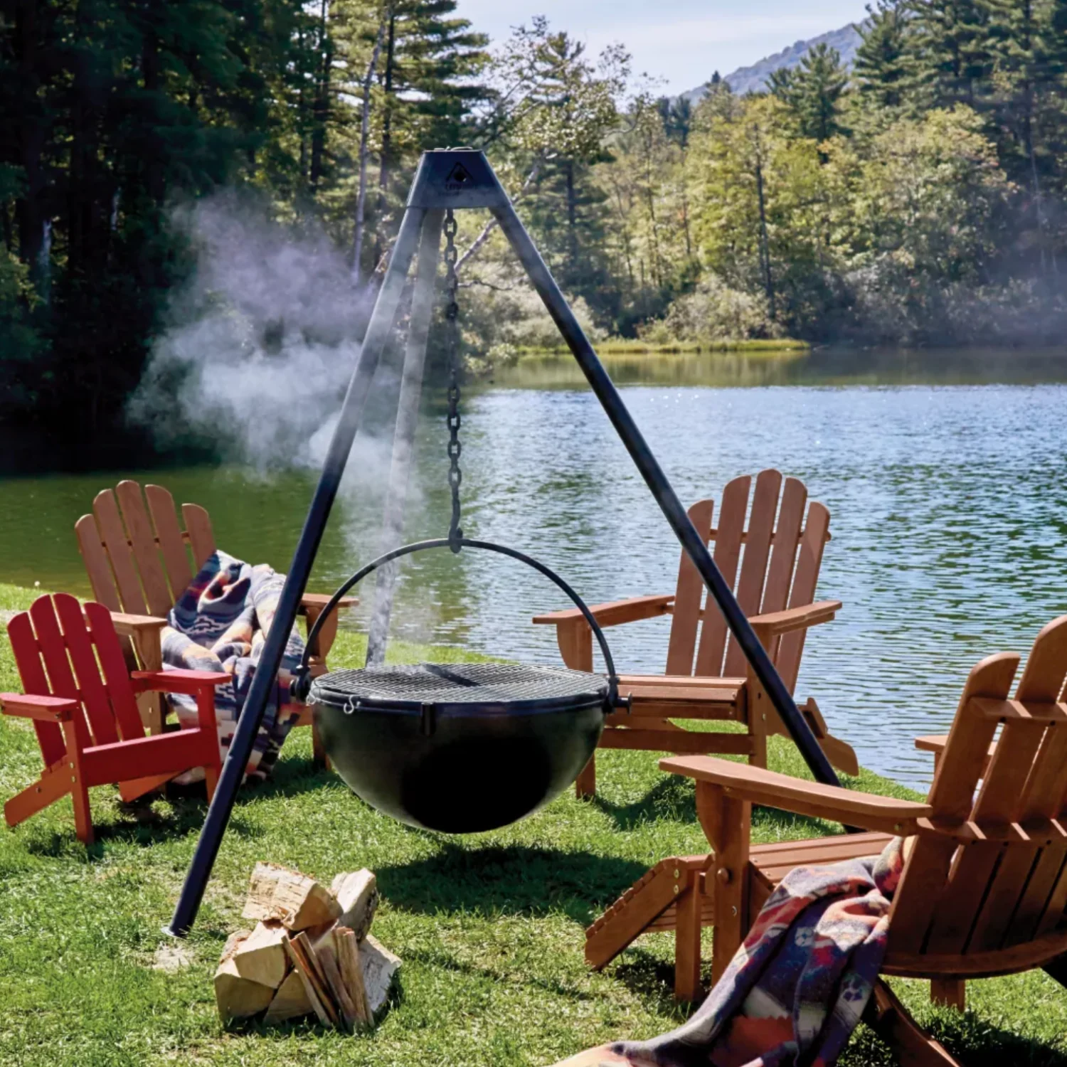 The Urban Cowboy 30D Outdoor Wood Burning Fire Pit - Image 4