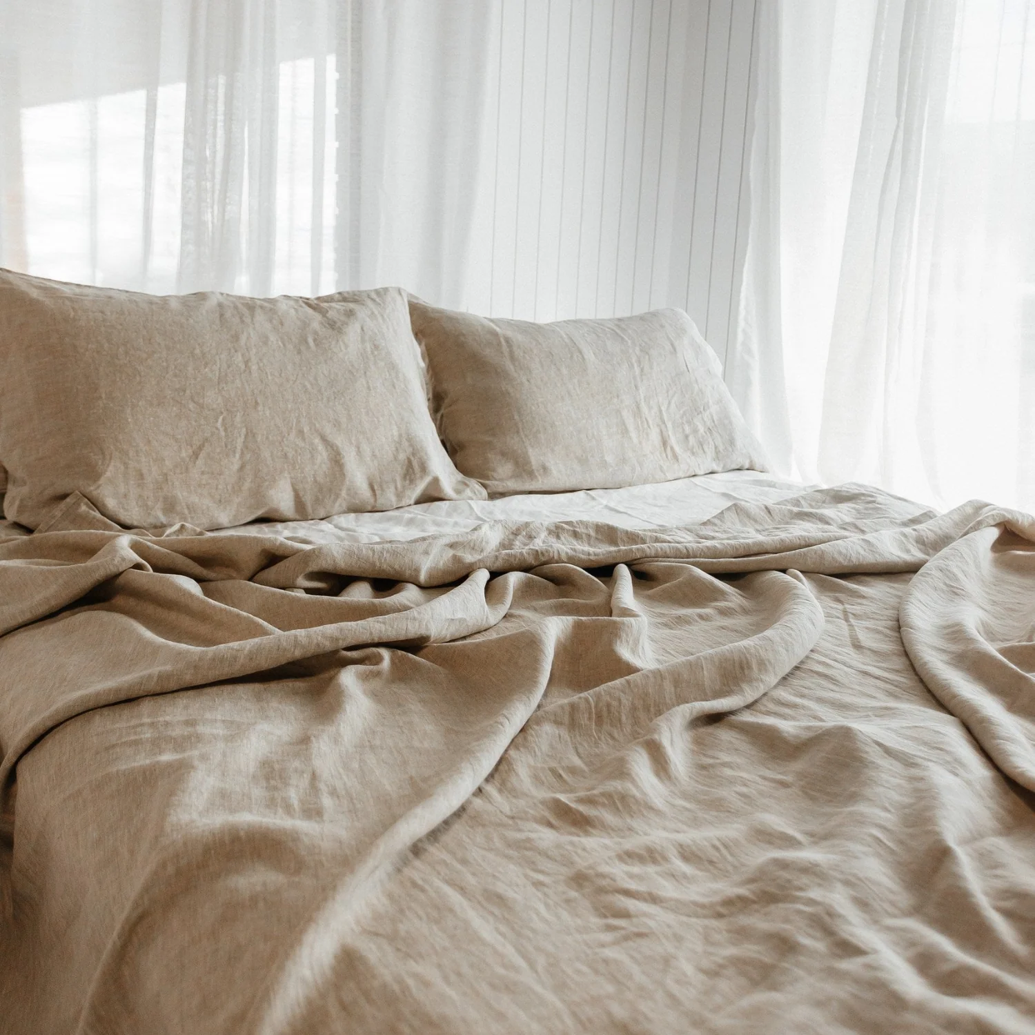 Timmins Natural Linen Sheet Set - Image 3