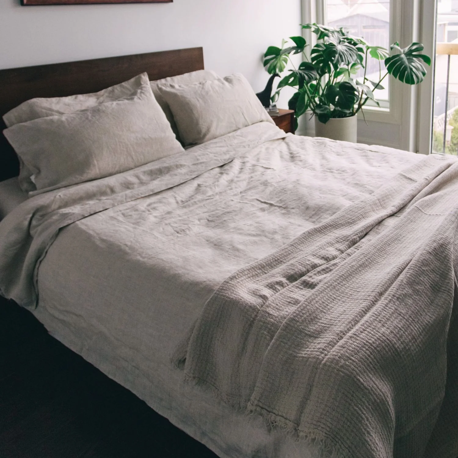 Timmins Natural Linen Pillowcase Set of 2 - Image 5