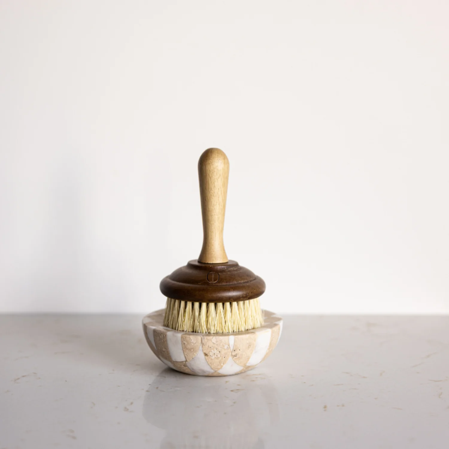 Checkered Travertine Marble Soap Dish - Image 6