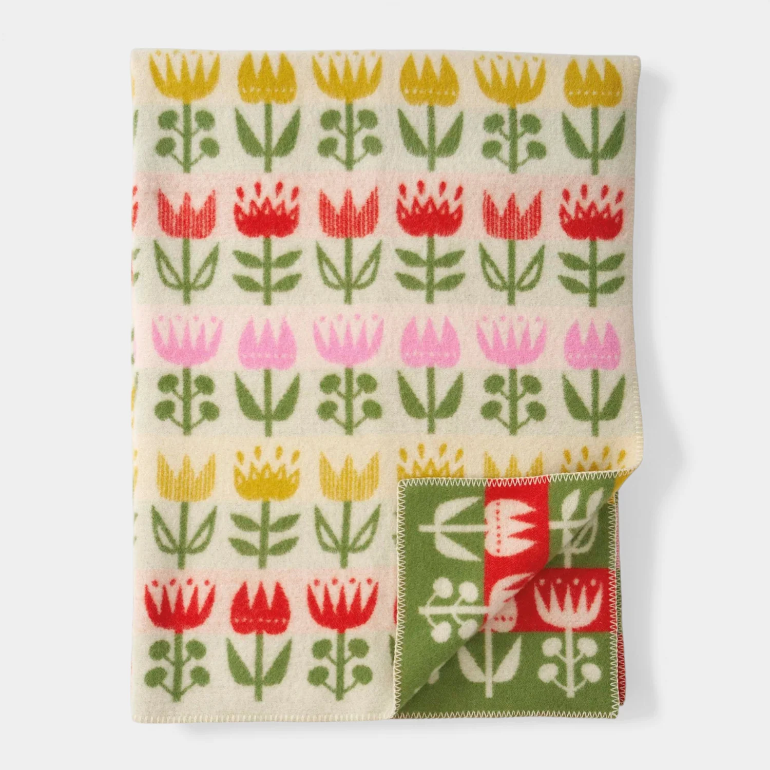 Tulip Bloom Wool Throw