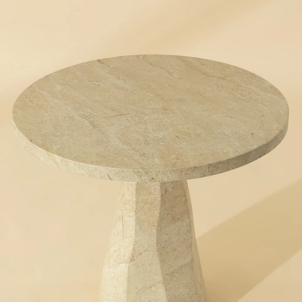 Tuque Bistro Table - Travertine - Image 2