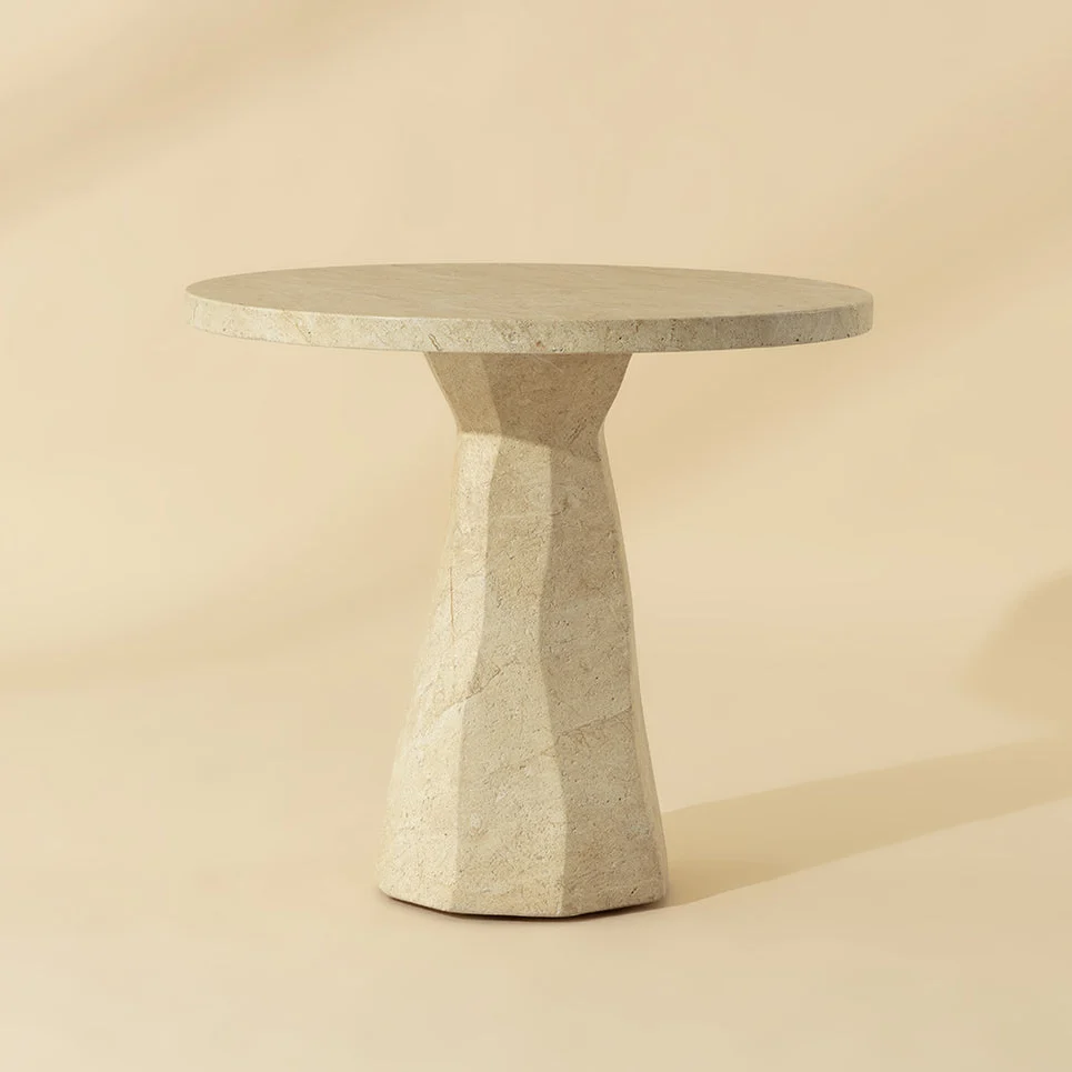 Tuque Bistro Table - Travertine - Image 3