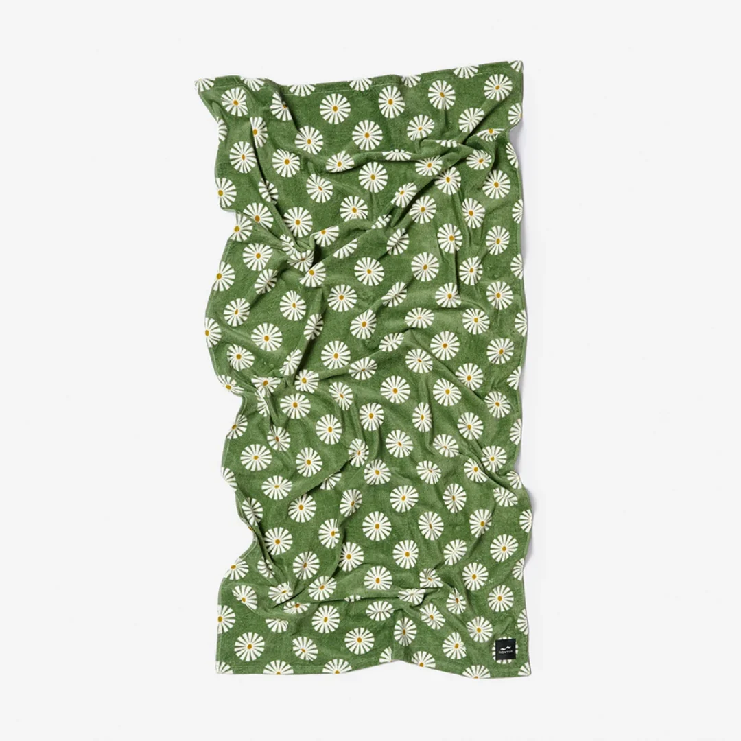 Velour Beach Towel - Green - Image 5