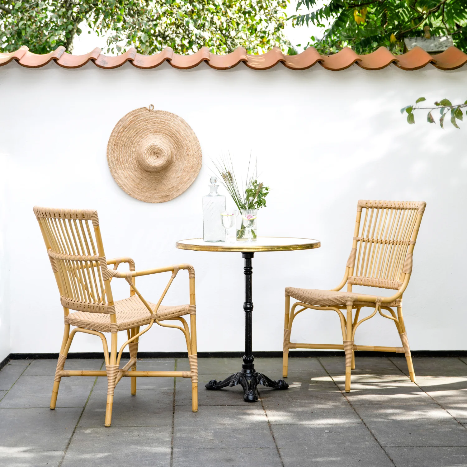 Venice Alu-Rattan Dining Arm Chair w/ Cushion - Image 2