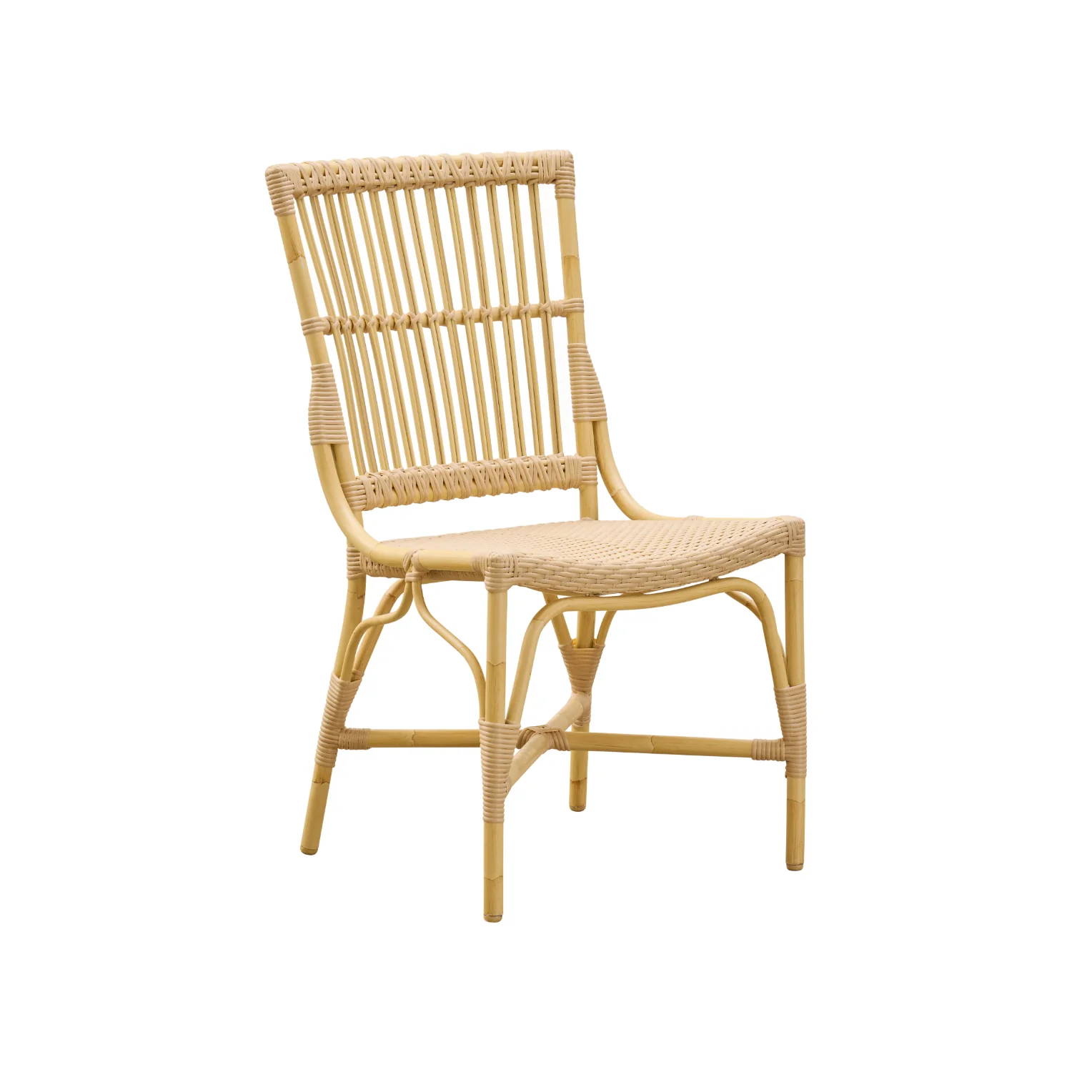 Venice Alu-Rattan Dining Side Chair w/ Cushion - Image 4
