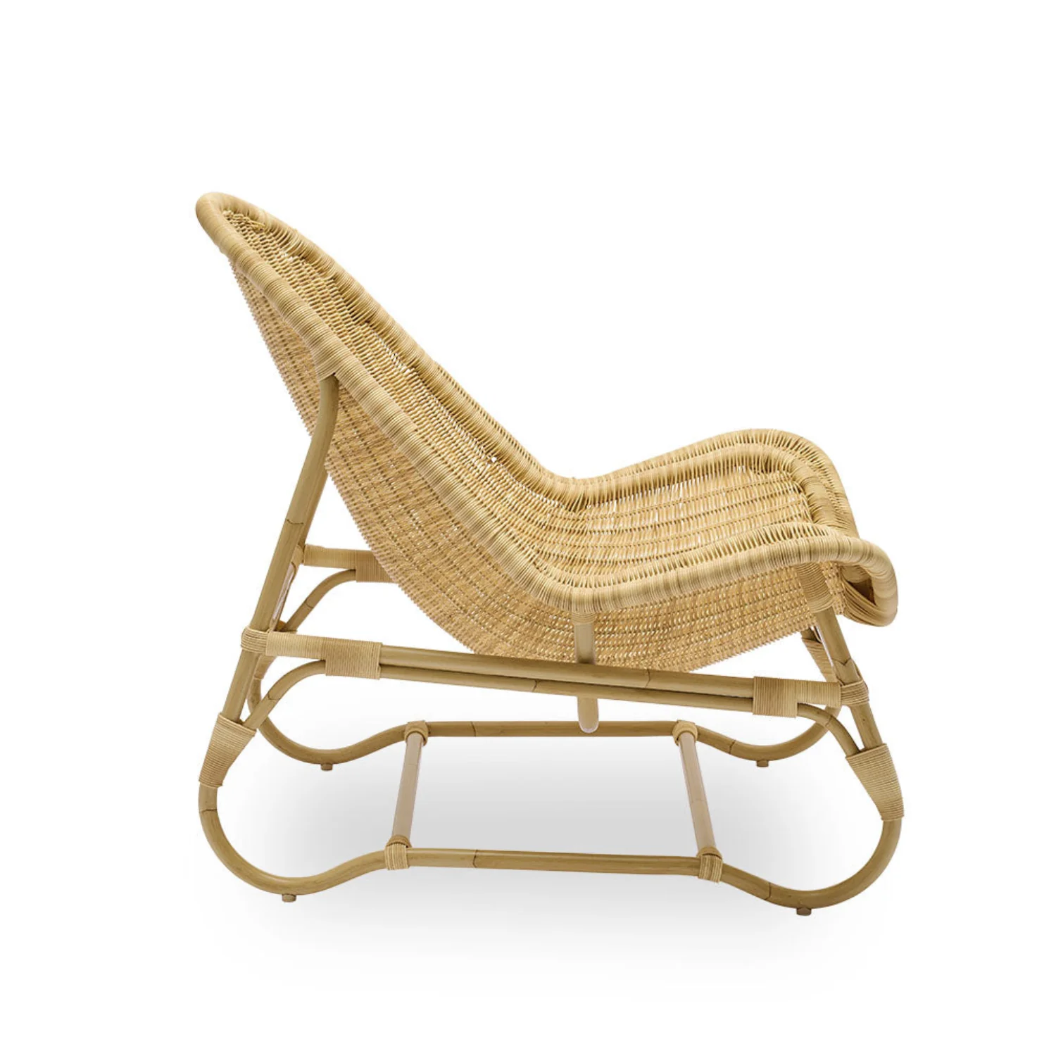 Venice Alu-Rattan Lounge Chair w/ Cushion - Image 4