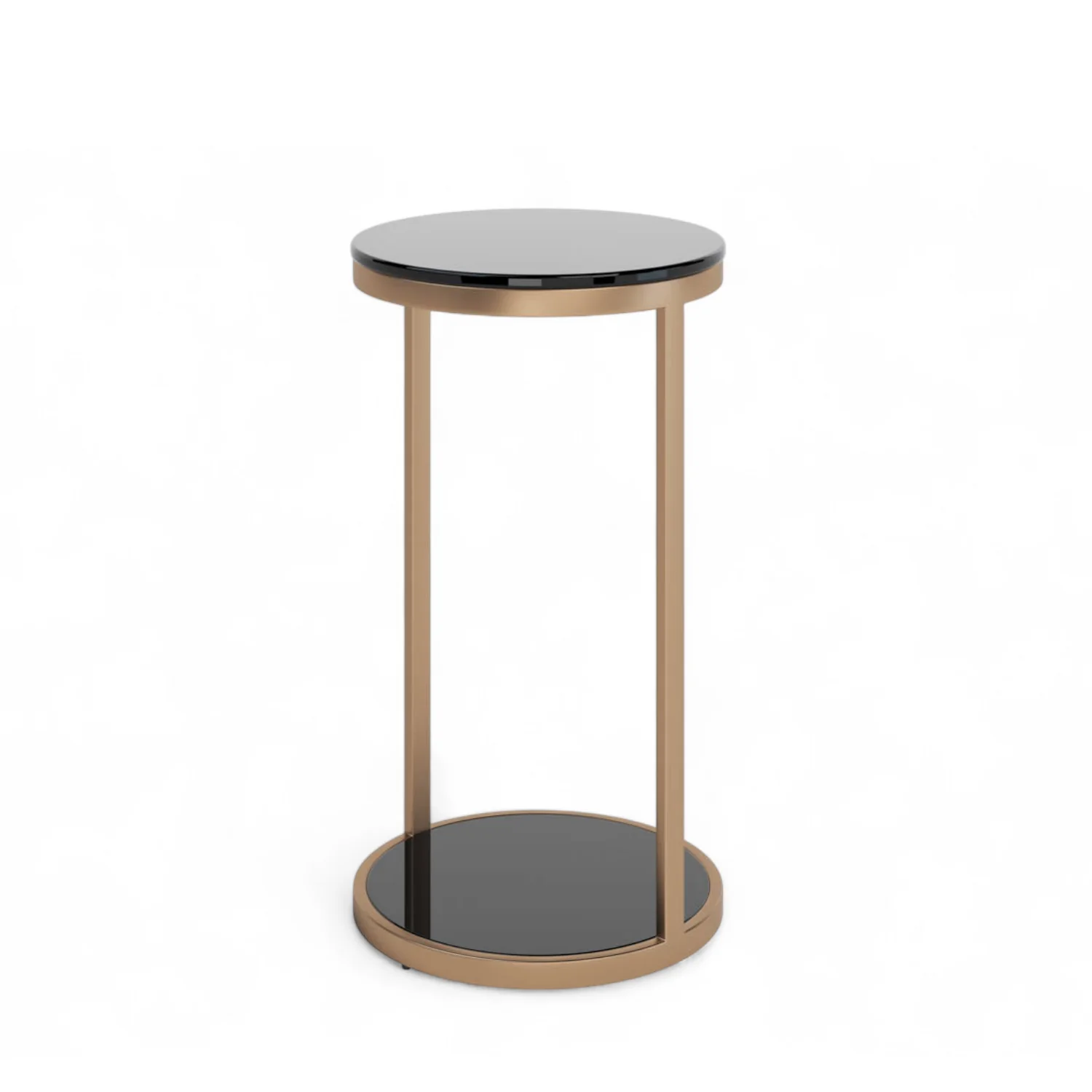 Vesta Antique Brass Drink Table - Image 4