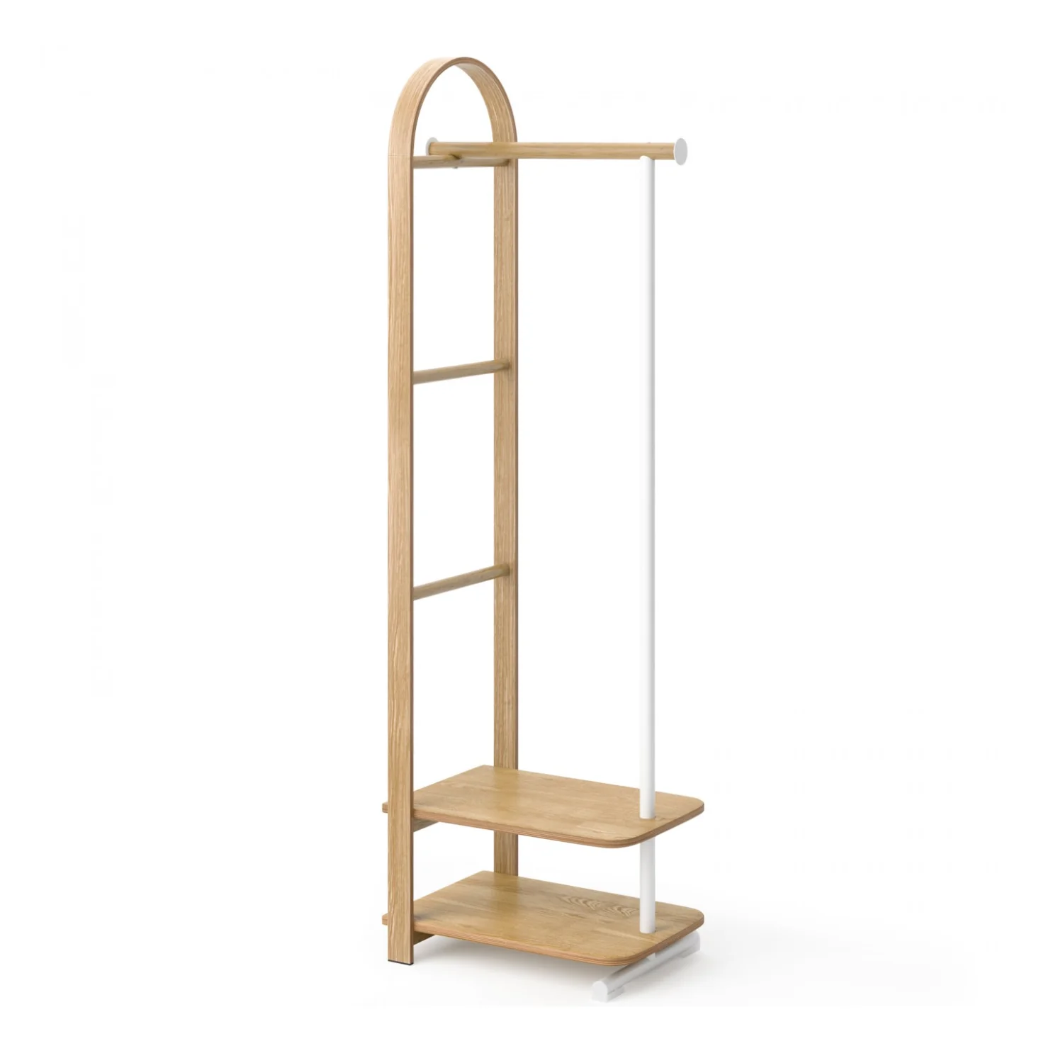 White/Natural Storage Rack - Image 4