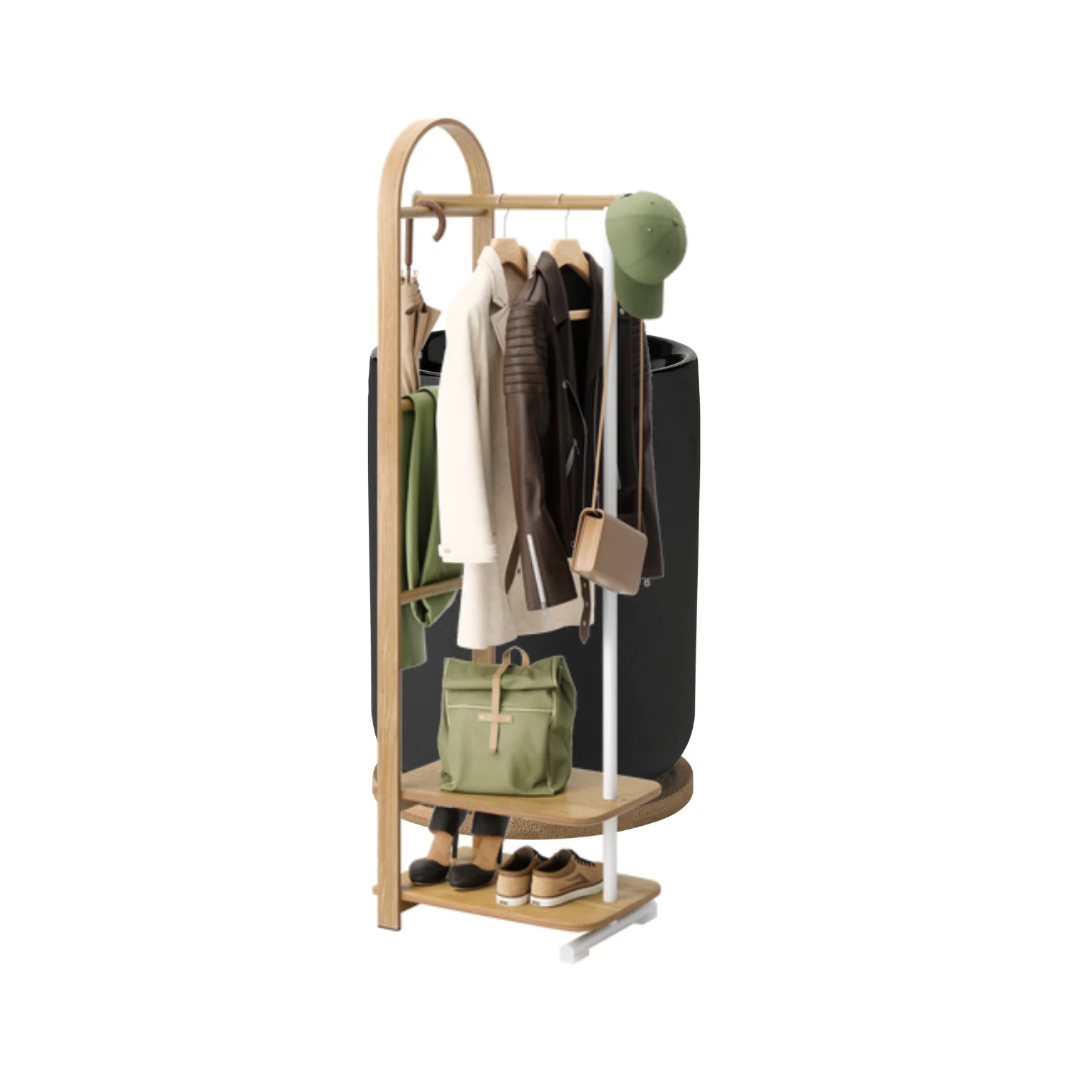 White/Natural Storage Rack - Image 7