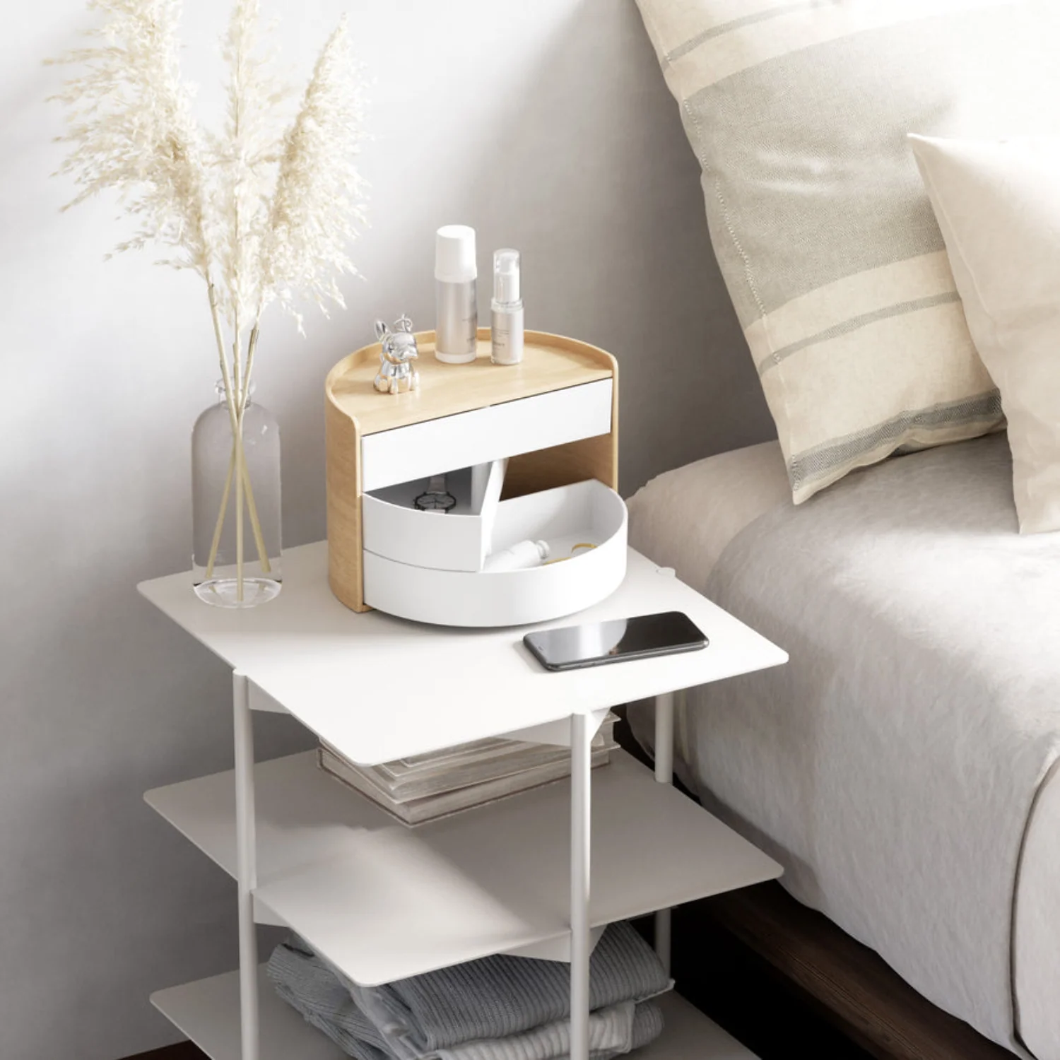White/Natural Luna Storage Box - Image 4