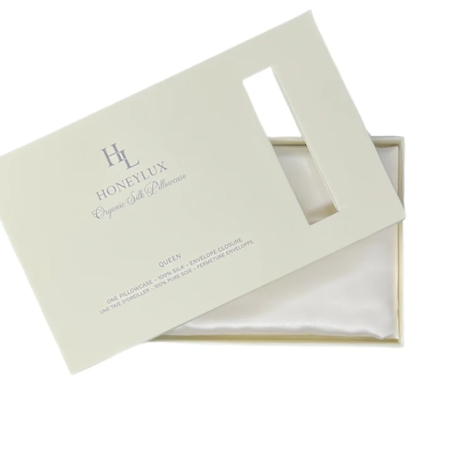 White Organic Silk Pillow Sham - Image 4