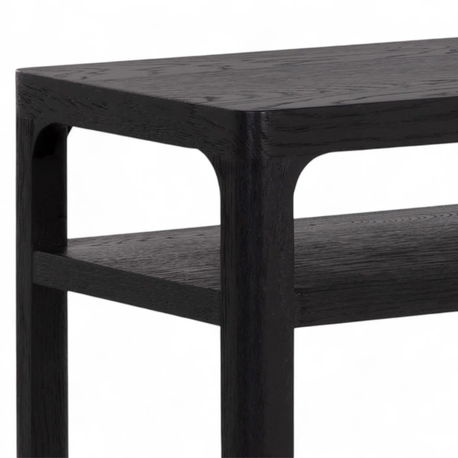 Windemere Oak Console Table - Black - Image 3