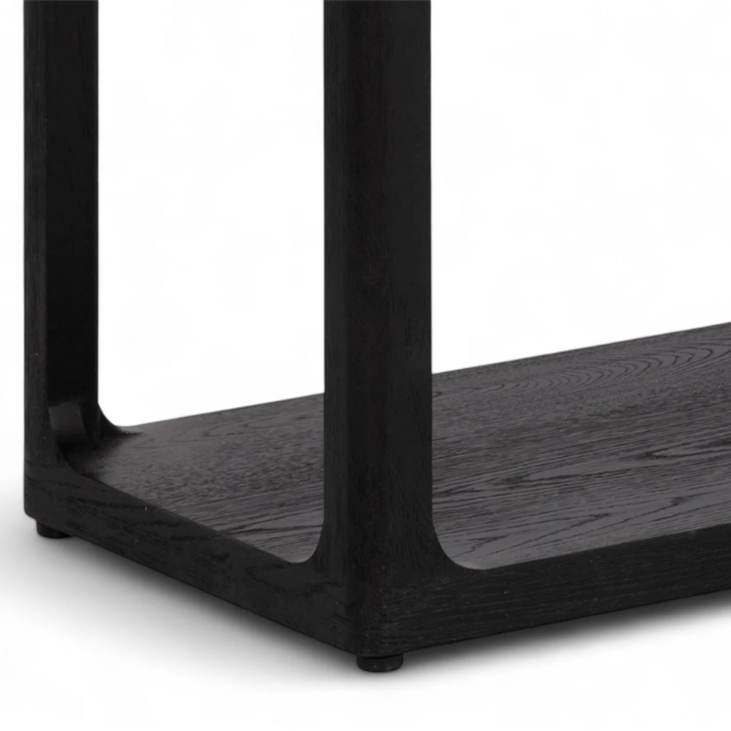 Windemere Oak Console Table - Black - Image 4