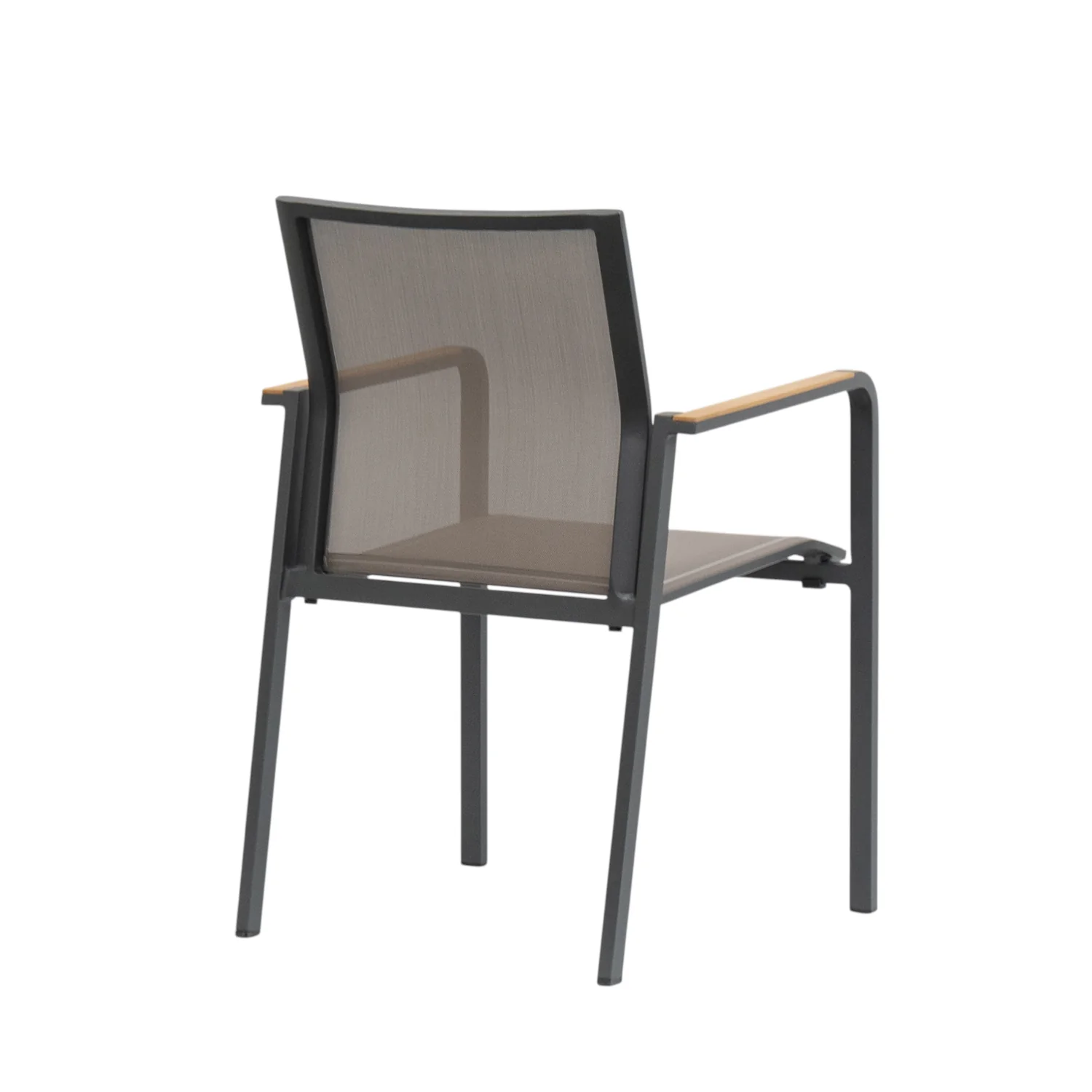 Windsor Stackable Dining Armchair - Charcoal/Moody Taupe - Image 3