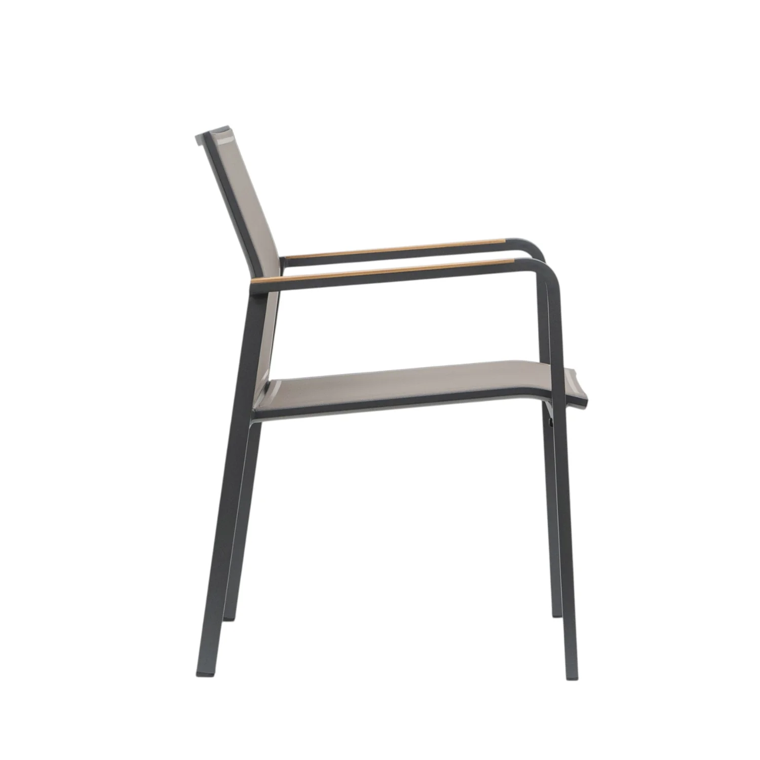 Windsor Stackable Dining Armchair - Charcoal/Moody Taupe - Image 5