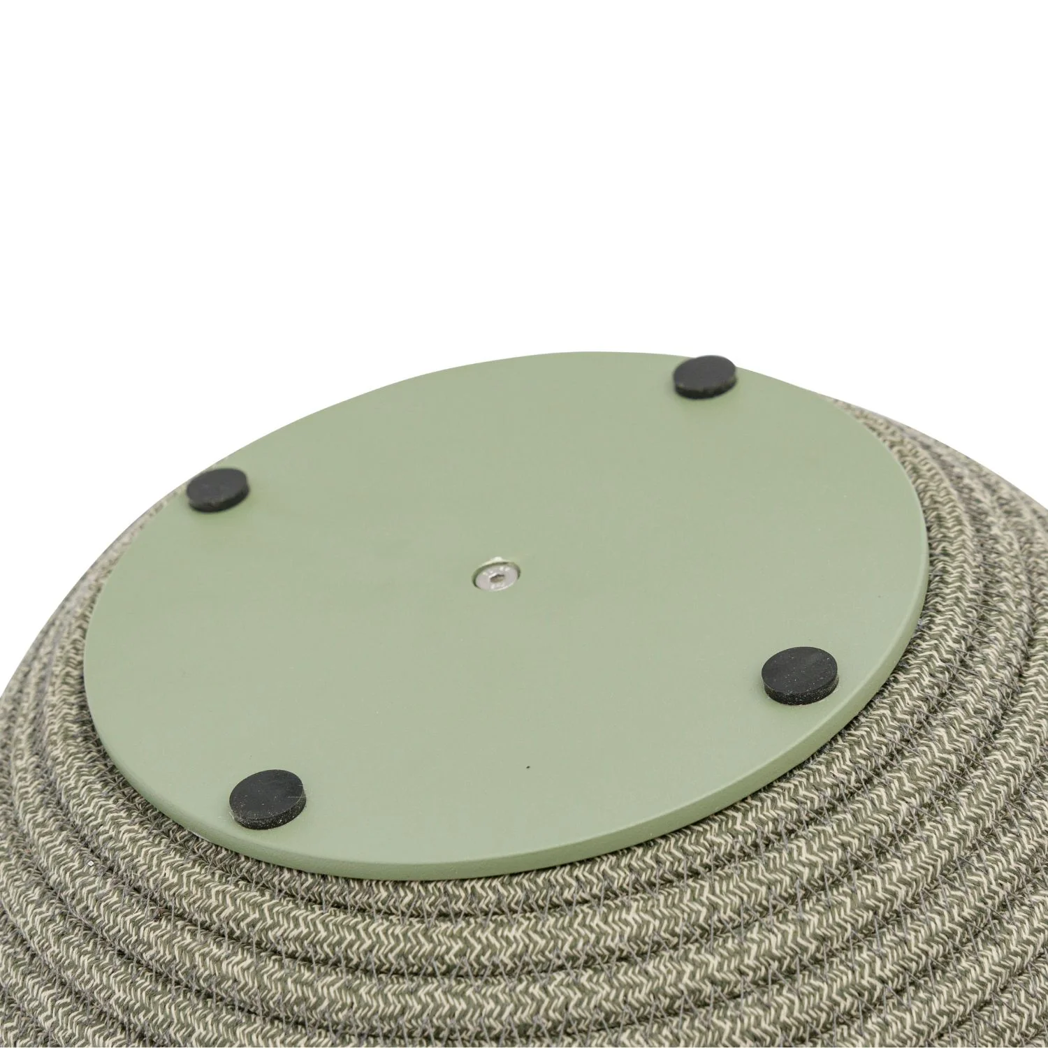 Woven Green Rope Bowl w/ Handle - Image 3