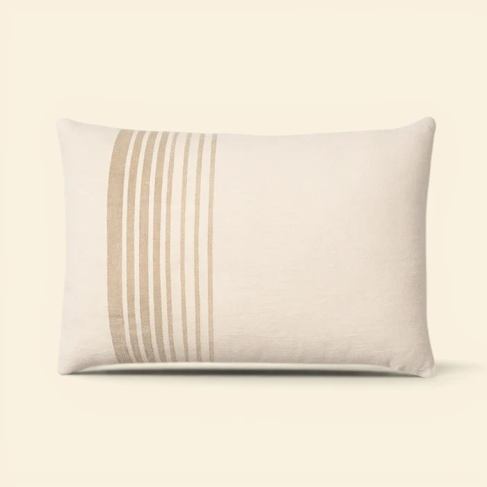 Woven Emard Linen Kidney Toss Pillow