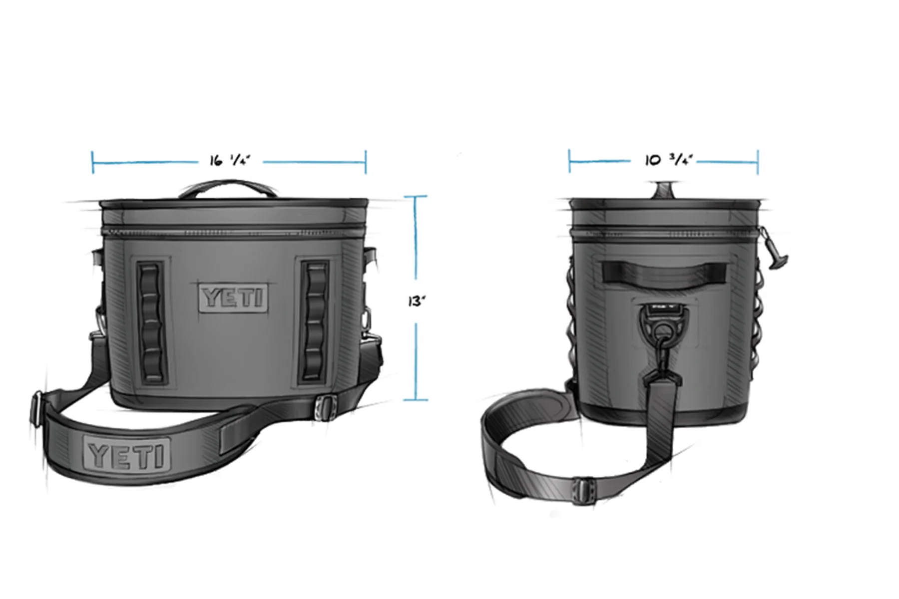 Yeti Hopper Flip 18 Soft Cooler - Navy - Image 6