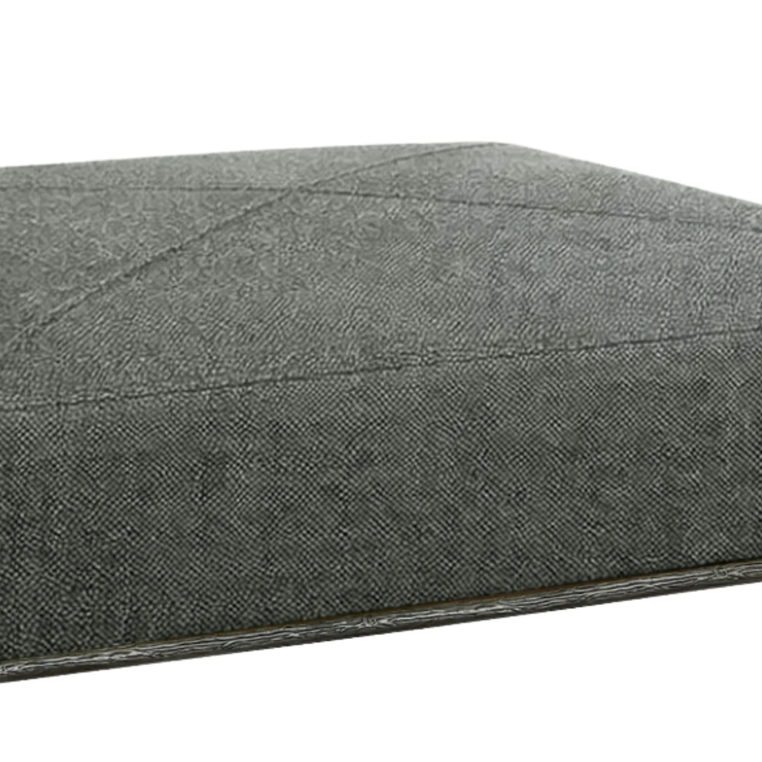 York 45" Rectangle Ottoman - Crypton® Laguna Coal - Image 4