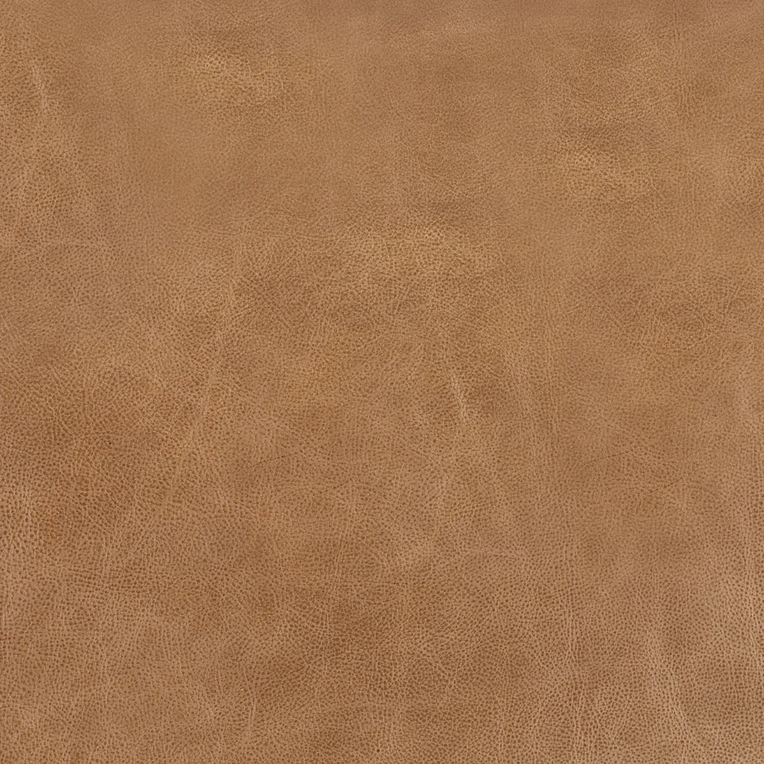 York 45" Rectangle Ottoman - Madrid Camel Leather - Image 5